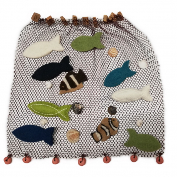 Fischernetz, Erzählfiguren, Bibelfiguren, Netz mini, Miniaturnetz, Egli